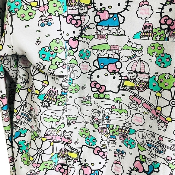 Hello kitty graphic print hello kitty city park monogram cozy hoodie size medium - Picture 12 of 16